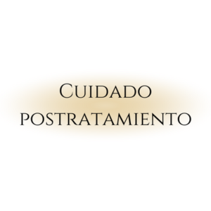 Cuidado postratamiento