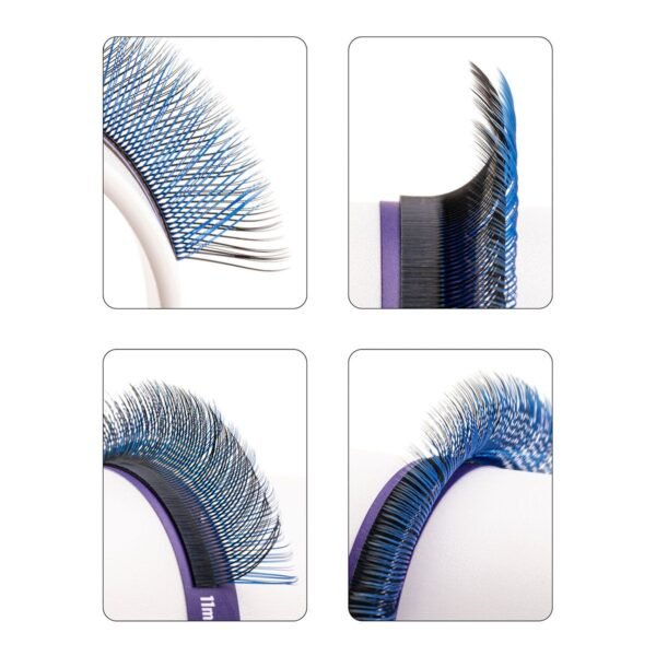 PhiLashes YY Ombre-Black-Blue Mix D-0.07/8-14 mm - Imagen 4