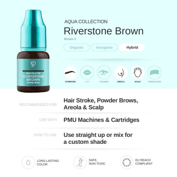 Riverstone Brown PMU Pigment 10ml - Imagen 2