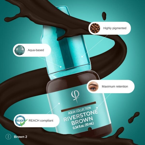 Riverstone Brown PMU Pigment 10ml - Imagen 3