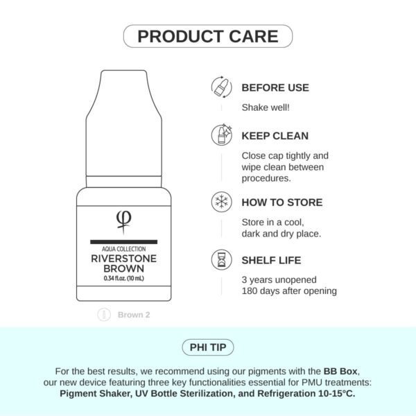 Riverstone Brown PMU Pigment 10ml - Imagen 6