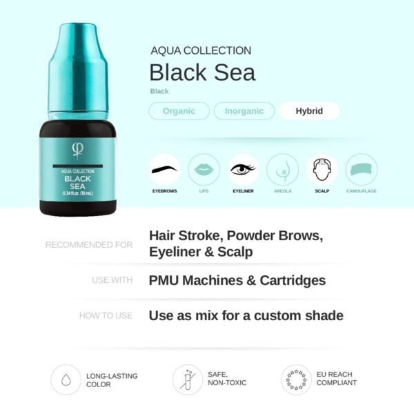 Black Sea PMU Pigment 10ml - Imagen 2