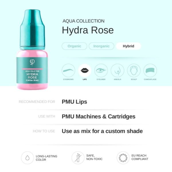 Hydra Rose – Correction color PMU pigment 10ml - Imagen 2