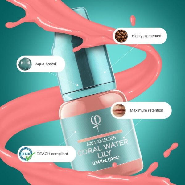 Coral Water Lily – Correction color PMU pigment 10ml - Imagen 3