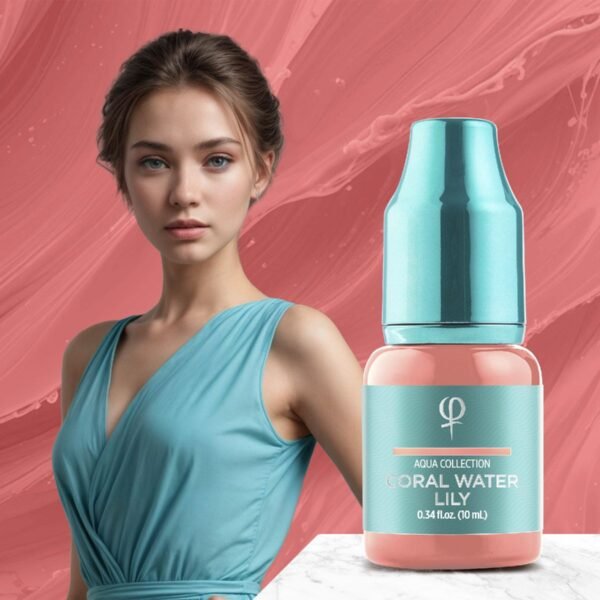 Coral Water Lily – Correction color PMU pigment 10ml - Imagen 5