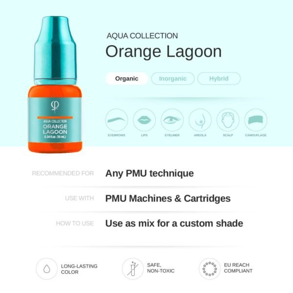 Orange Lagoon PMU pigment 10ml - Activator - Imagen 2