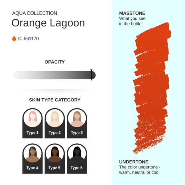 Orange Lagoon PMU pigment 10ml - Activator - Imagen 4