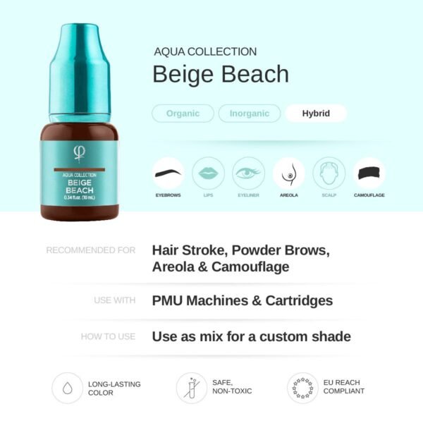 Beige Beach PMU Pigment 10ml - Imagen 2